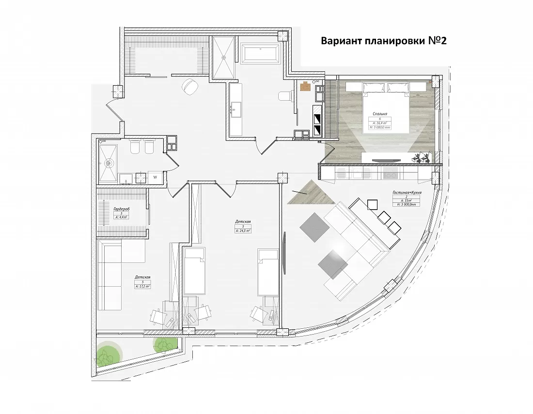 Квартира 51А на Независимости 85Г купить в Минске | ООО «Белреконструкция»